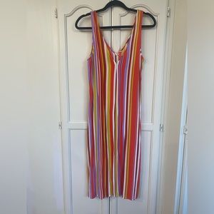 Forever21 midi rainbow dress